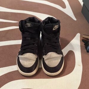 Nike Black and Silver High-Tops